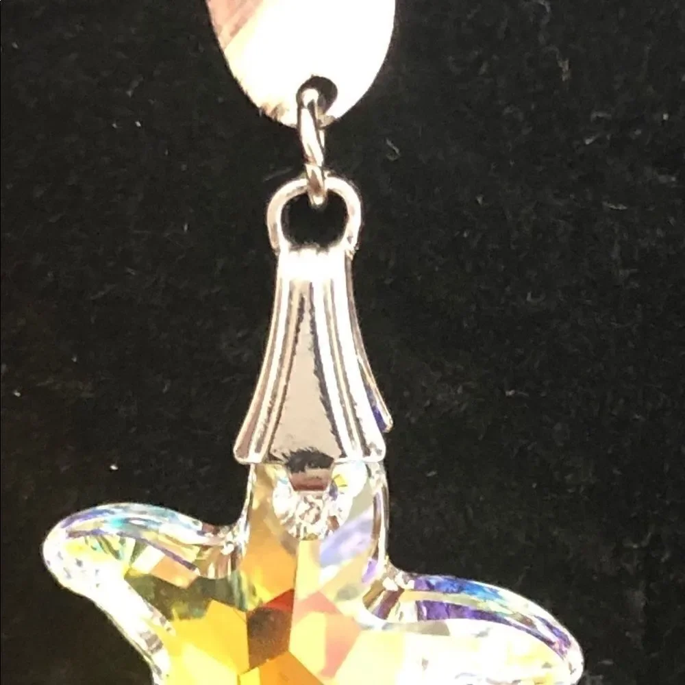 Swarovski Crystals Authentic White Rhodium Star